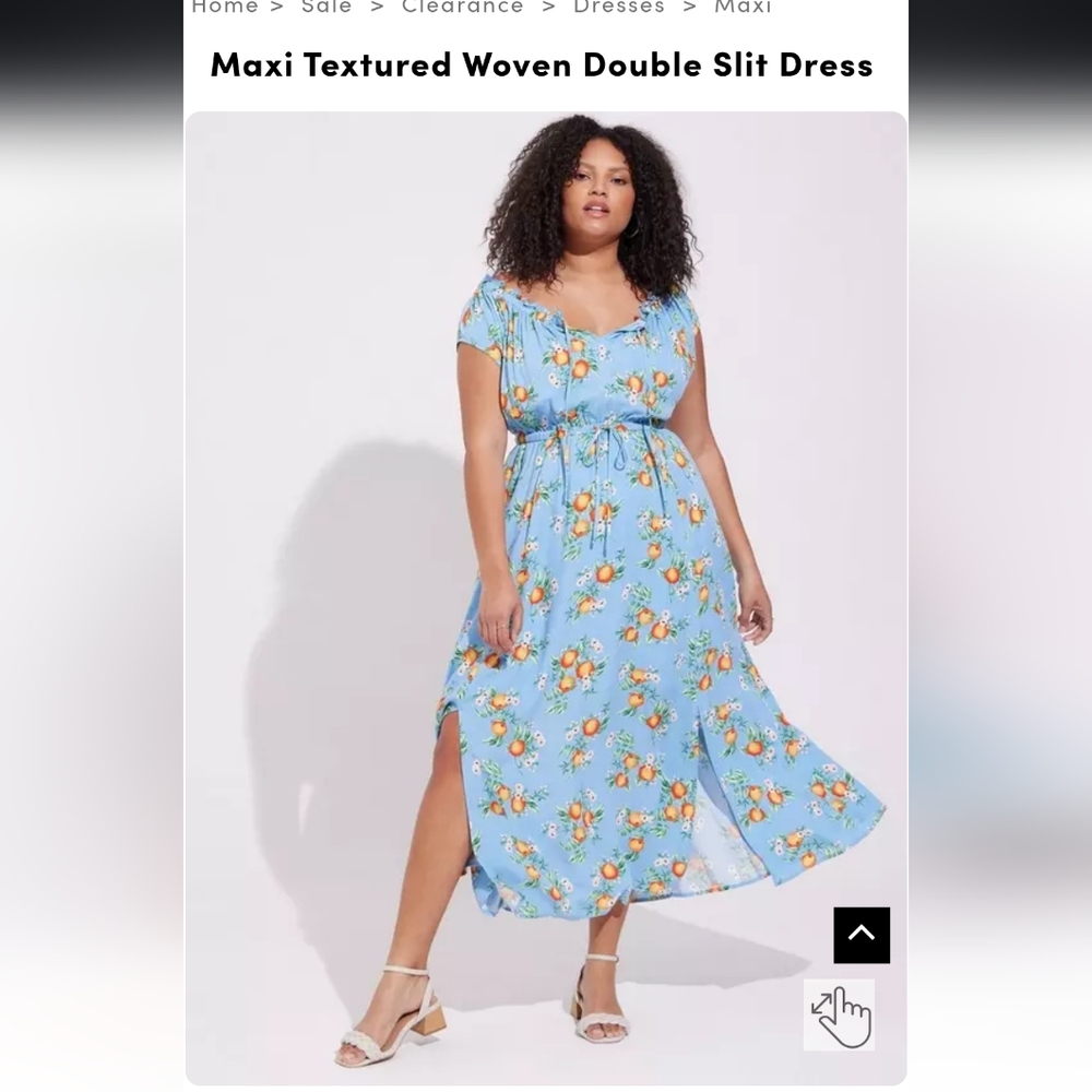 Torrid Blue Floral Maxi Dress